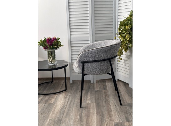 Стул GUST цвет светло-серый TOPIC 451 / черный каркас / Товарный знак DISAUR в Кургане