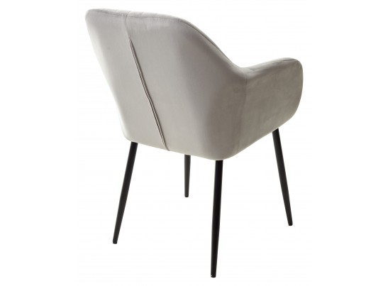 Стул ALABAMA BLUVEL-03 LIGHT GREY, велюр / черный каркас в Кургане