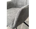 Стул BREVIS 180 град. поворот. XD841-16 Серый, букле/ GINO-457 Серый, ткань/ Черный, ®DISAUR в Кургане