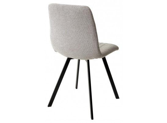 Стул ELVIS WZ2042-02 светло-бежевый фактурный велюр/ черный каркас в Кургане