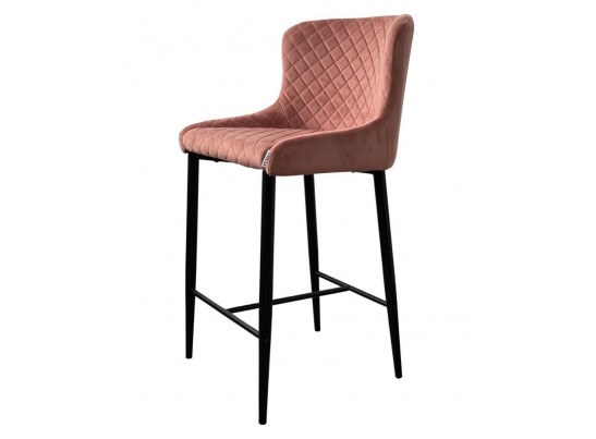 Полубарный стул ARTEMIS BLUVEL-52 PINK (H=65cm), велюр в Кургане