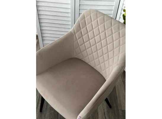 Стул BRANDY 505-7 Капучино, велюр "беспальчиковый" / черный каркас, в Кургане