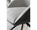 Стул ТОРНАДО (TORNADO) 360 град. Серый 07, ткань/ темно-серый 454, велюр/ черный каркас, DISAUR в Кургане