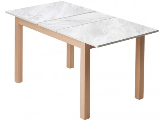 Стол TME-6931 MBH SWEDEN белый мрамор / MILKY WHITE M-City в Кургане
