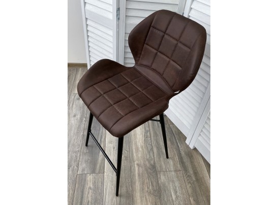 Полубарный стул MARCEL COWBOY-#800 темно-коричневый (H=65cm), ткань микрофибра в Кургане