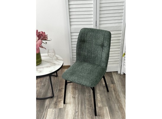 Стул COMO UF998-11 малахит, букле / черный каркас / Товарный знак DISAUR в Кургане