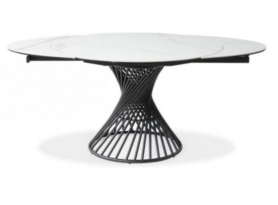 Стол BUENO 120 GLOSS GOLDEN JADE SOLID CERAMIC / BLACK, ®DISAUR в Кургане