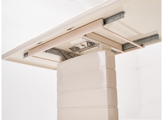 Стол ALTA 140 BEIGE / супер бежевое глянцевое стекло в Кургане