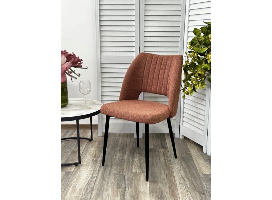 Стул LONDON UF995-05 карамельный, букле / черный каркас / Товарный знак DISAUR в Кургане