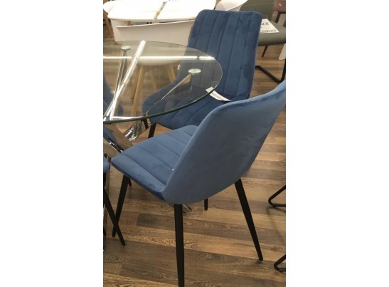 Стул FLIP пепельно-синий, велюр G108-66 в Кургане