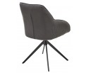 Стул ТОРНАДО (TORNADO) 360 град. Серый 07, ткань/ темно-серый 454, велюр/ черный каркас, DISAUR в Кургане