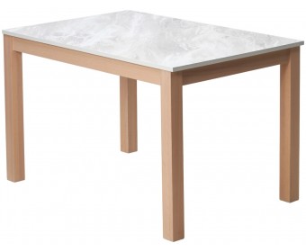 Стол TME-6931 MBH SWEDEN белый мрамор / MILKY WHITE M-City