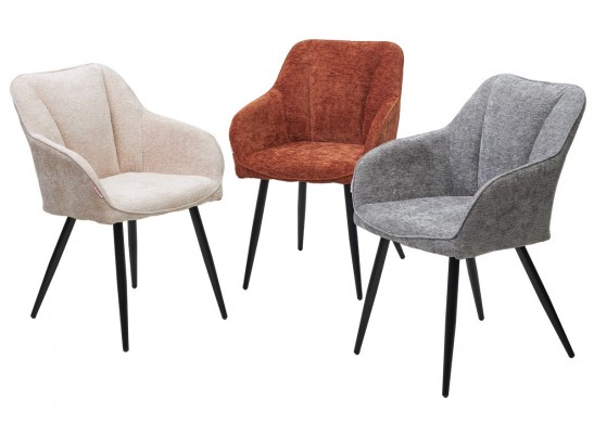 Стул REFLET 3018-09 терракотовый, шенилл / черный каркас, ®DISAUR в Кургане