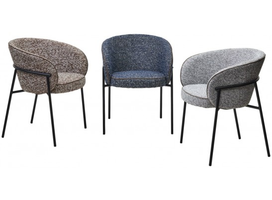 Стул GUST цвет светло-серый TOPIC 451 / черный каркас / Товарный знак DISAUR в Кургане