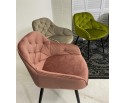 Стул BREEZE BLUVEL-52 PINK/ черный каркас, велюр в Кургане