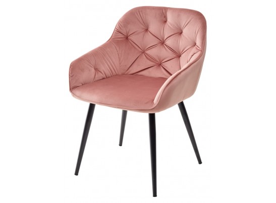 Стул BREEZE BLUVEL-52 PINK/ черный каркас, велюр в Кургане