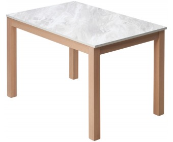 Стол TME-6931 MBH SWEDEN белый мрамор / MILKY WHITE M-City