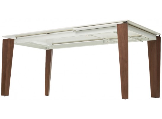 Стол ESMIR 160 MATTE ARABESCATO SOLID CERAMIC/ орех, ®DISAUR