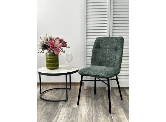 Стул COMO UF998-11 малахит, букле / черный каркас / Товарный знак DISAUR в Кургане