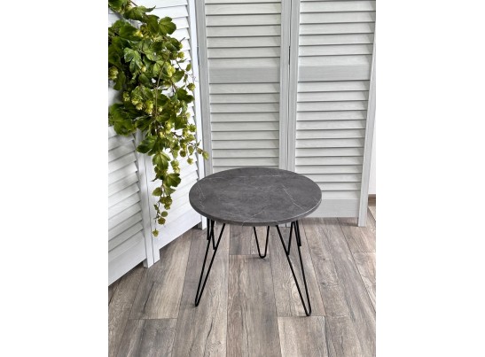 Журнальный столик ОСТИН Мрамор темно-серый / черный каркас в Кургане