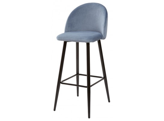 Барный стул MALIBU пудровый синий, велюр G108-56 в Кургане