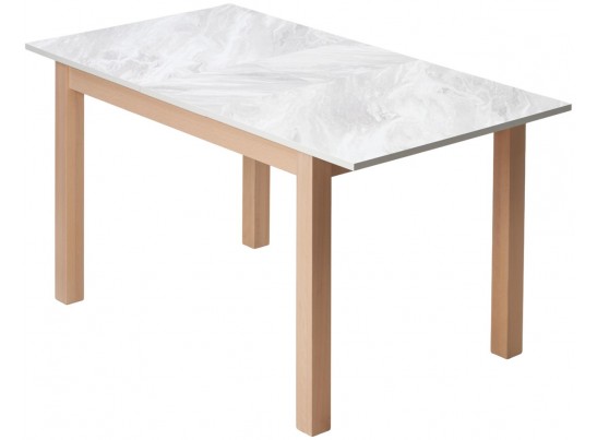 Стол TME-6931 MBH SWEDEN белый мрамор / MILKY WHITE M-City в Кургане
