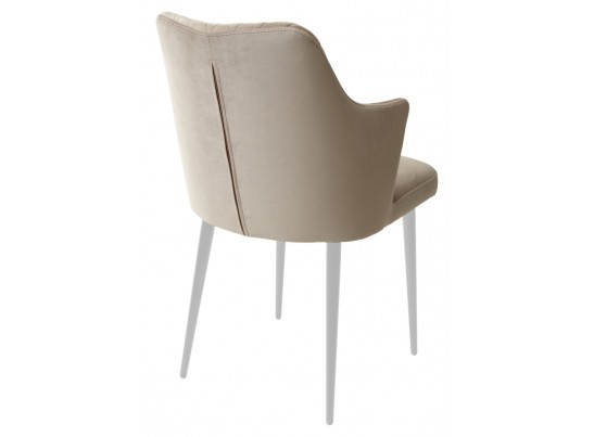 Стул HERMAN ЛАТТЕ #25, велюр / белый каркас в Кургане