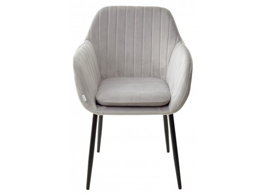 Стул ALABAMA BLUVEL-03 LIGHT GREY, велюр / черный каркас в Кургане