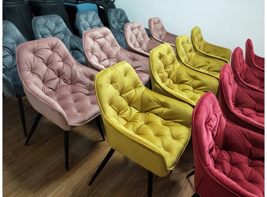 Стул HOLLA BLUVEL-59 BERRY, велюр M-City в Кургане