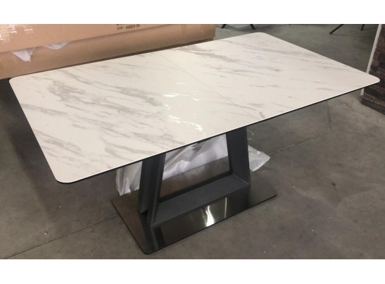 Стол OSVALD 160 MARBLES KL-99 Белый мрамор, итальянская керамика в Кургане