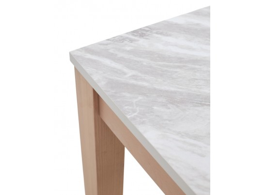 Стол TME-6931 MBH SWEDEN белый мрамор / MILKY WHITE M-City в Кургане