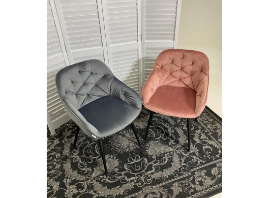 Стул BREEZE BLUVEL-52 PINK/ черный каркас, велюр в Кургане