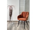 Стул REFLET 3018-09 терракотовый, шенилл / черный каркас, ®DISAUR в Кургане
