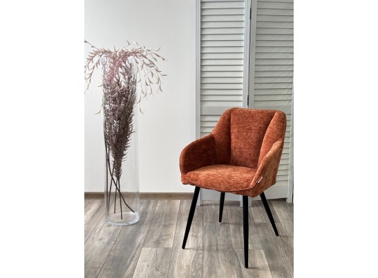 Стул REFLET 3018-09 терракотовый, шенилл / черный каркас, ®DISAUR в Кургане