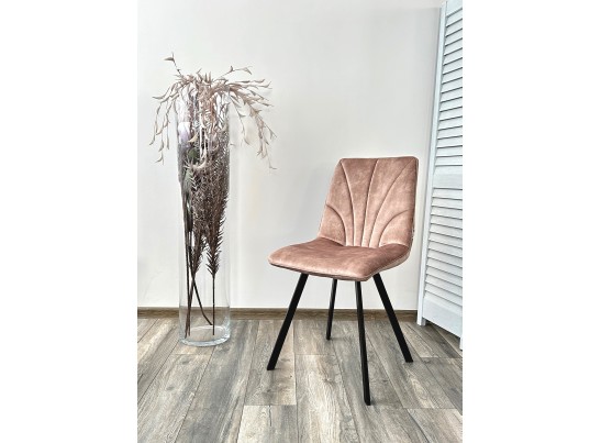 Стул ARFA UF912-10B античный бежевый, велюр без "пальчикового" эффекта/ черный каркас, ®DISAUR в Кургане