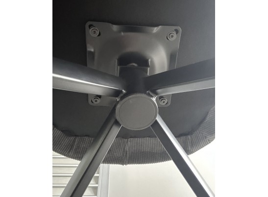 Стул ТОРНАДО (TORNADO) 360 град. Серый 07, ткань/ темно-серый 454, велюр/ черный каркас, DISAUR в Кургане