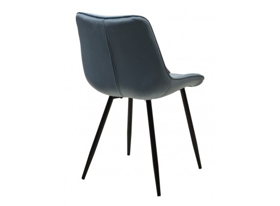 Стул MIAMI G062-43 пудровый голубой, велюр/ черный каркас в Кургане