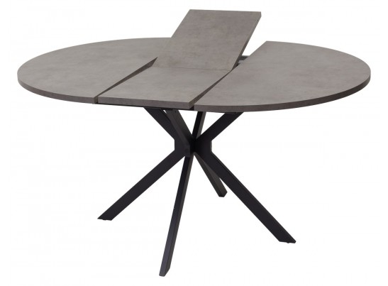 Стол ВЕГА D110 раскладной Бетон Чикаго темно-серый/ черный каркас БЕЗ НДС в Кургане