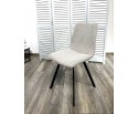 Стул ELVIS WZ2042-02 светло-бежевый фактурный велюр/ черный каркас в Кургане
