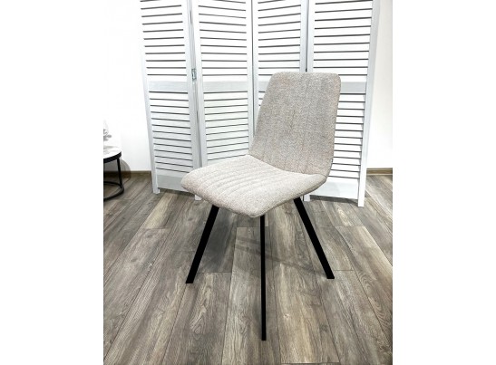 Стул ELVIS WZ2042-02 светло-бежевый фактурный велюр/ черный каркас в Кургане