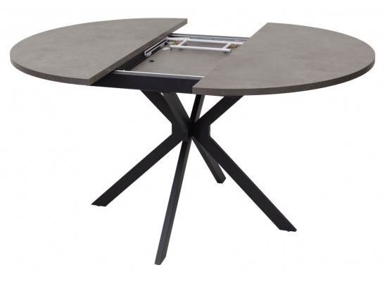 Стол ВЕГА D110 раскладной Бетон Чикаго темно-серый/ черный каркас БЕЗ НДС в Кургане