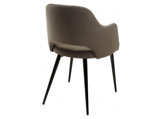 Стул FANTINE-LA ГРАФИТ #14, велюр / черный каркас в Кургане