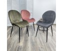 Стул FLOWER BLUVEL-77 ASH GREEN, велюр в Кургане