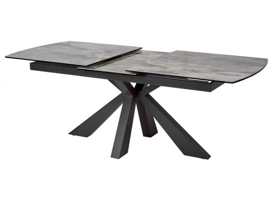 Стол ROVIGO 170 ITALIAN DARK GREY Серый мрамор глянцевый, керамика/ GREY1 каркас в Кургане