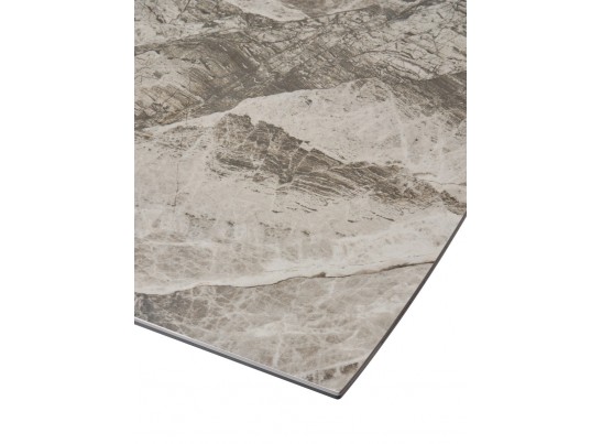 Стол ROVIGO 170 ITALIAN DARK GREY Серый мрамор глянцевый, керамика/ GREY1 каркас в Кургане