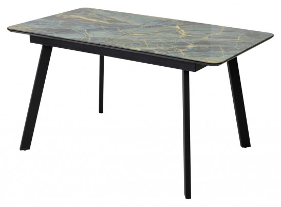 Стол АРУБА 140 ШТОРМ, стекло / ЧЕРНЫЙ в Кургане