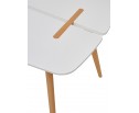 Стол OXALIS 120 белый/массив бука в Кургане