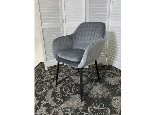 Стул ALABAMA BLUVEL-14 GREY, велюр / черный каркас в Кургане