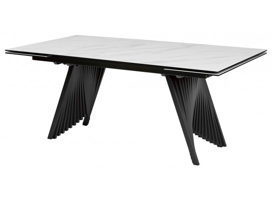 Стол IVAR 180 MARBLES KL-99 Белый мрамор, итальянская керамика/серый, ®DISAUR в Кургане