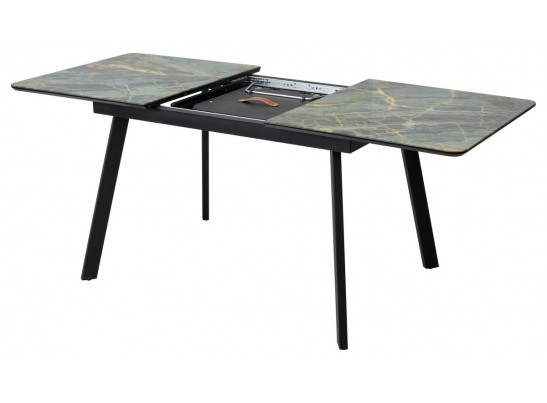 Стол АРУБА 140 ШТОРМ, стекло / ЧЕРНЫЙ в Кургане